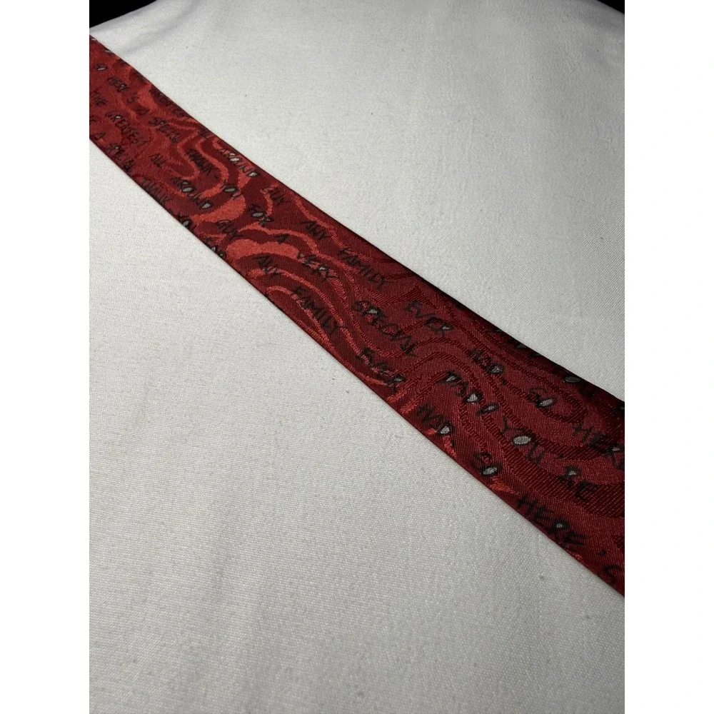 Hallmark Specialties Super Dad Cartoon Character Necktie‎ Red Polyester